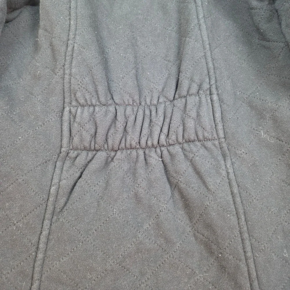 The North Face Quilted Jacket Womens S Quilted Fleece Lined Funnel Neck Black